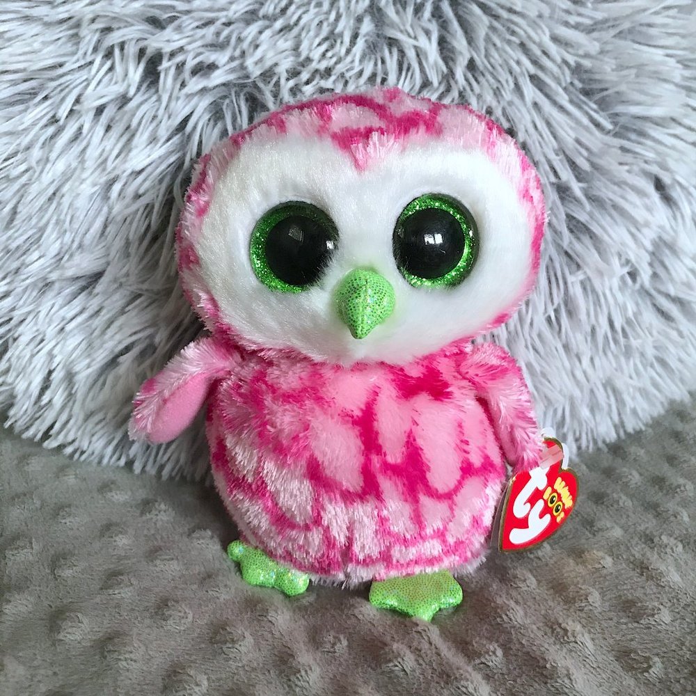 TY Beanie Boos RARE Claire's Exclusive Owl: Bubbly